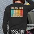 Cool Chess Lover Art For Dad Men Father Novelty Chess Player Back Print Long Sleeve T-shirt