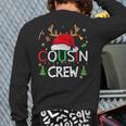 Cousin Crew Christmas Family Xmas Naughty Matching Pajamas Back Print Long Sleeve T-shirt