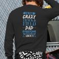 Crazy Track & Field Dad Everyone Warned You About Back Print Long Sleeve T-shirt