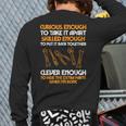 Curious Enough To Take It Apart Car Auto Garage Mechanic Men Back Print Long Sleeve T-shirt