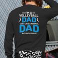Cute Volleyball For Dads And Men Back Print Long Sleeve T-shirt