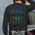 Dad Since 1967 67 Aesthetic Promoted To Daddy Father Bbjykfd Back Print Long Sleeve T-shirt