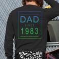 Dad Since 1983 83 Aesthetic Promoted To Daddy Father Bbjzlc Back Print Long Sleeve T-shirt