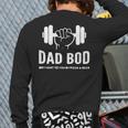 Dad Bod Brought To You By Pizza And Beer Back Print Long Sleeve T-shirt