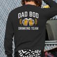 Dad Bod Drinking Team Beer Drinker Father Back Print Long Sleeve T-shirt