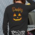 Daddy Pumpkin Halloweenfor Dad Men Back Print Long Sleeve T-shirt