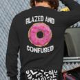 Donut Glazed And Confused Pink Donuts Lover Back Print Long Sleeve T-shirt