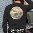 Famous Vintage Chinese Art Lu Han Landscape Stylish Back Print Long Sleeve T-shirt