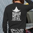 Father Forgive Me For These Gains I'm About To Receive Back Print Long Sleeve T-shirt