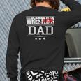 Father Freestyle Wrestling Dad Back Print Long Sleeve T-shirt