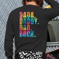 Father's Day 2022 Dada Daddy Dad Bruh Tie Dye Dad Jokes Mens Back Print Long Sleeve T-shirt