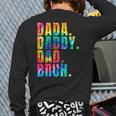 Father's Day 2023 Dada Daddy Dad Bruh Tie Dye Dad Jokes Mens Back Print Long Sleeve T-shirt