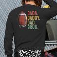 Father's Day Dada Daddy Dad Bruh Back Print Long Sleeve T-shirt