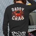 Father's Day Daddy Crab Back Print Long Sleeve T-shirt