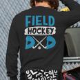 Field Hockey Dad Hockey Player Back Print Long Sleeve T-shirt