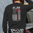 Firefighter My Son Has Your Proud Firefighter Dad American Back Print Long Sleeve T-shirt
