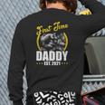 First Time Daddy New Dad Est 2022 Father's Day Back Print Long Sleeve T-shirt