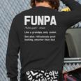 Funpa Grandpa Definition Back Print Long Sleeve T-shirt