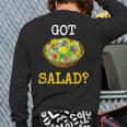 Health Foods Got SaladBack Print Long Sleeve T-shirt