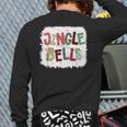 Jingle Bells Christmas Family Pajama Bleach Xmas Back Print Long Sleeve T-shirt