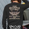 Motorcycle For Grandpa Men Biker Motorcycle Rider Back Print Long Sleeve T-shirt