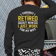 Retirement s Men Dad Bachelor Party Lovers Back Print Long Sleeve T-shirt