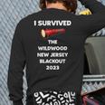 I Survived The Wildwood New Jersey Blackout 2023 Back Print Long Sleeve T-shirt