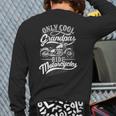 Only Grandpas Ride Motorcycles Quote For Grandpa Motorbikes Back Print Long Sleeve T-shirt