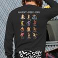 Greek Gods Greek Mythology Ancient Legends Back Print Long Sleeve T-shirt