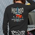 Hot Rod Paw Paw Just Like A Regular Dad But Way Faster Back Print Long Sleeve T-shirt