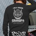 I'm A Biker Grandpa Motorcycle Rider Back Print Long Sleeve T-shirt