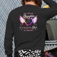 I'm A Proud Daughter Of A Wonderful Dad In Heaven David 1986 2021 Angel Wings Heart Back Print Long Sleeve T-shirt