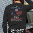 I'm Veteran Enlistment American Veteran Back Print Long Sleeve T-shirt