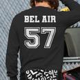 Jersey Style Bel Air 57 1957 California Vintage Muscle Car California And Merchandise Back Print Long Sleeve T-shirt