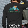 Kings Canyon National Park Vacation Souvenir Back Print Long Sleeve T-shirt