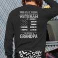 I Love More Than A Veteran Is Being Grandpa Army Pride Back Print Long Sleeve T-shirt