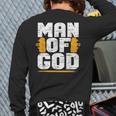 Man Of God Christian Believer Dad Daddy Father’S Day Cute Back Print Long Sleeve T-shirt