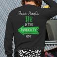 Matching Christmas Outfit For Couples He's The Naughty One Back Print Long Sleeve T-shirt