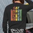 Mens Best Cat Daddy Kitten Daddy The Catfather Cat Daddy Back Print Long Sleeve T-shirt