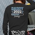 Mens Daddy 2022 Pregnancy Reveal First Time Dad Back Print Long Sleeve T-shirt
