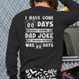 Mens I Have Gone 0 Days Without Making A Dad Joke Father's Day Back Print Long Sleeve T-shirt
