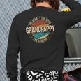 Mens Grandpappy S From Grandchildren Grandpappy Myth Legend Back Print Long Sleeve T-shirt