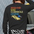 Mens Husband Dad Cornhole Legend Back Print Long Sleeve T-shirt