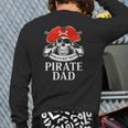 Mens Pirate Dad World's Best Pirate Back Print Long Sleeve T-shirt