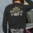 Military Theme Birthday Party Army Birthday Boy Back Print Long Sleeve T-shirt