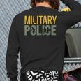 Military Police Law Enforcement Military Veteran Support Back Print Long Sleeve T-shirt