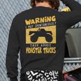 Monster TruckApparel For Big Trucks Crushing Car Fans Back Print Long Sleeve T-shirt