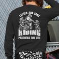 Motocross Dirt Bike Dad Motorcycle Ride Father Kids Back Print Long Sleeve T-shirt