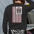 Native American Hustle Hard Hip Hop Hustlers Usa Flag Back Print Long Sleeve T-shirt