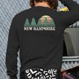 New Hampshire Nh Vintage Retro 70S Graphic Back Print Long Sleeve T-shirt